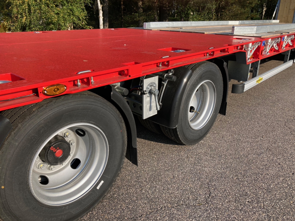 HUMBAUR 4-AKSELINEN + 12,2M SUORA KANSI, LEVIKKEET + HYDRAULISET AJOSILLAT kuva 11