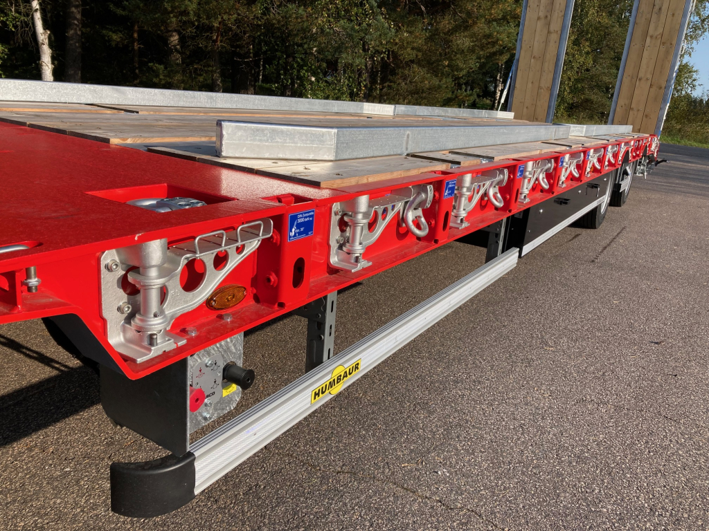 HUMBAUR 4-AKSELINEN + 12,2M SUORA KANSI, LEVIKKEET + HYDRAULISET AJOSILLAT kuva 12