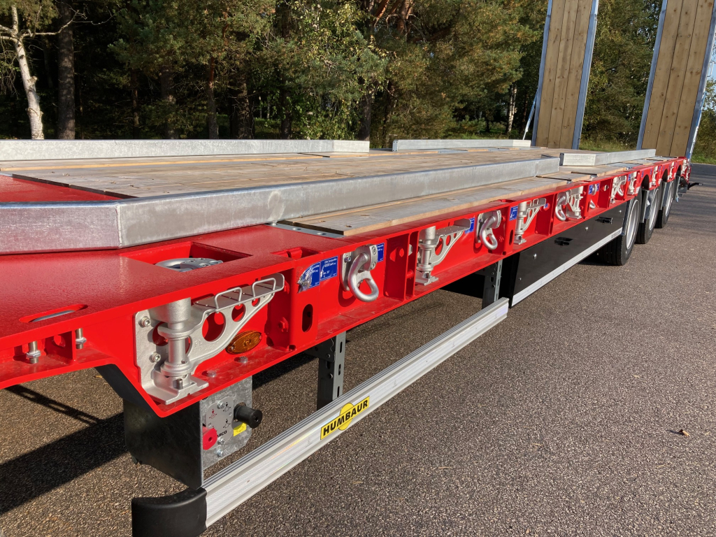 HUMBAUR 5-AKSELINEN + 12,2M SUORA KANSI + LEVIKKEET + HYDRAULISET AJOSILLAT kuva 12