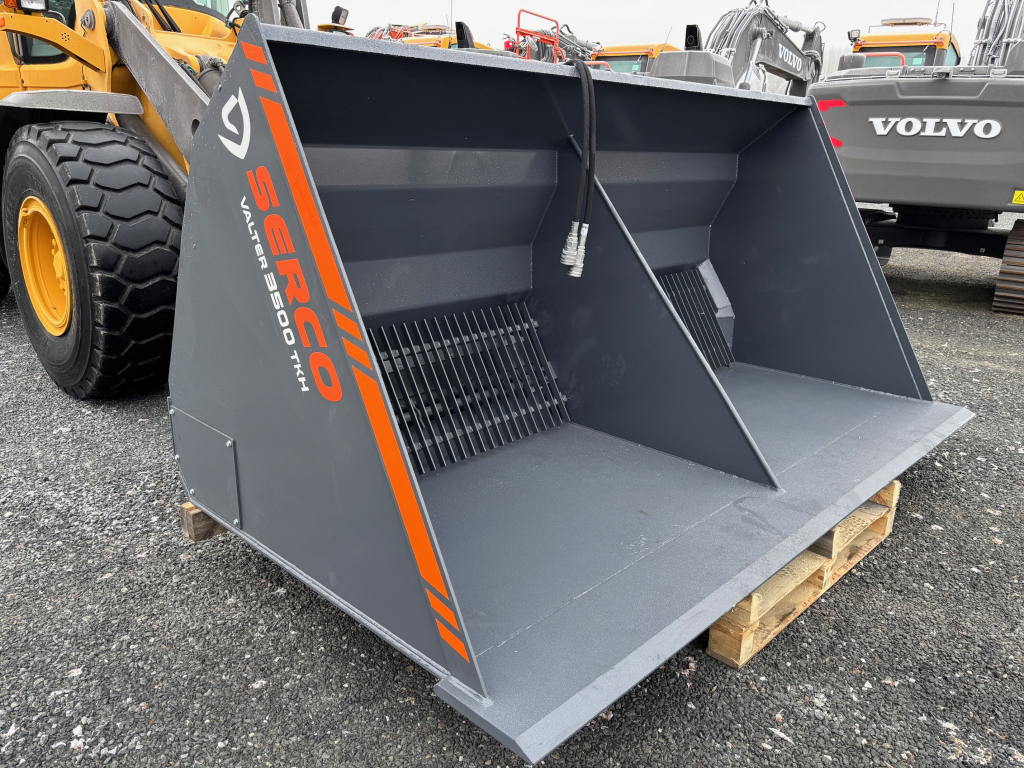 SERCO HIEKOITUSKAUHA 3500L + 3000MM LEVEÄ + 30MM HUULILEVY + VOLVO SOVITE