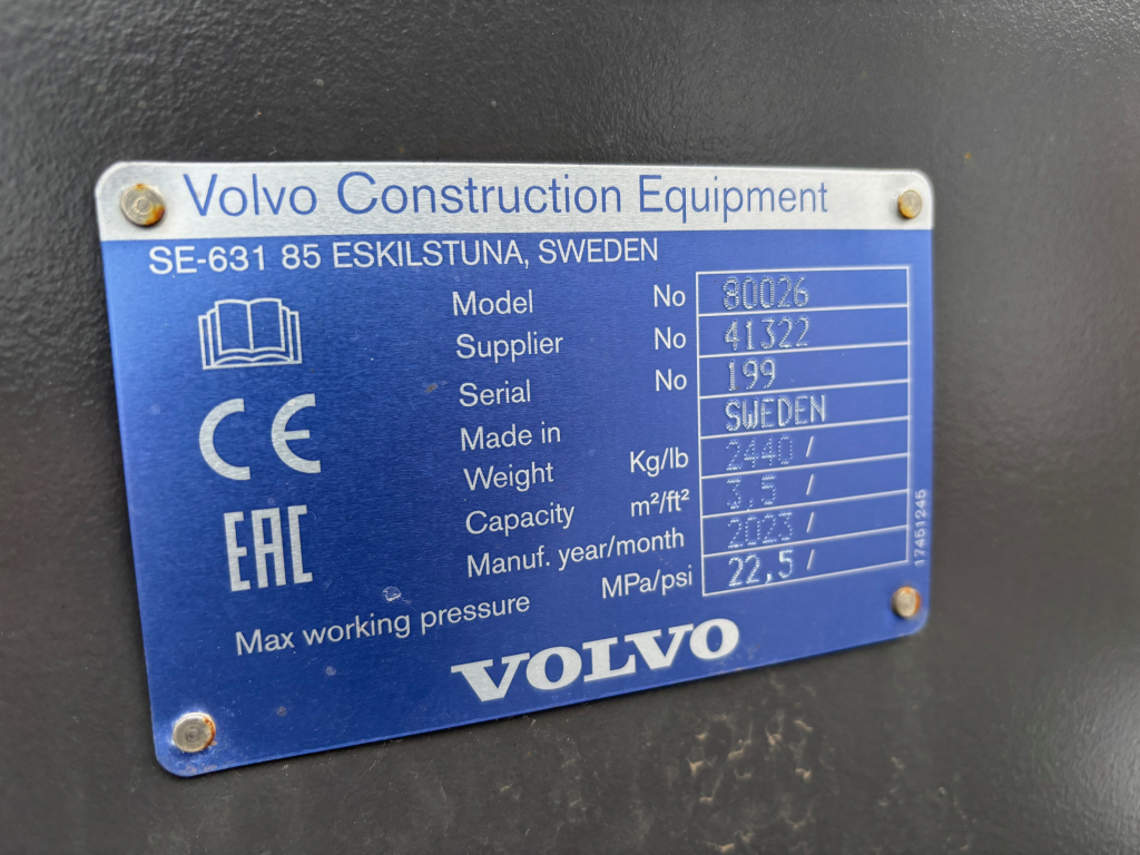 VOLVO TUKKIKOURA 3,5 KUUTION + PIKALIITIN VERSIO kuva 5