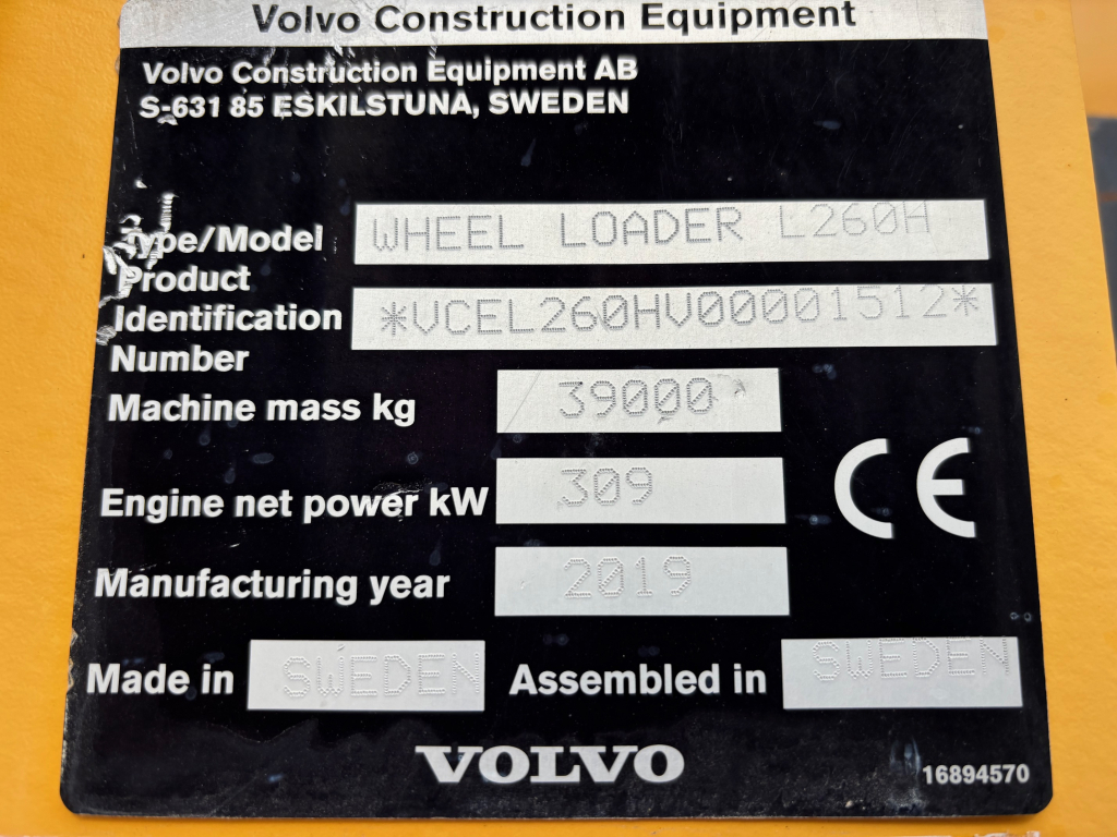 VOLVO L260H + STAGE 5 + BSS + CDC-VIPUOHJAUS + EBERI + UUSI V-KÄRKIKAUHA kuva 17