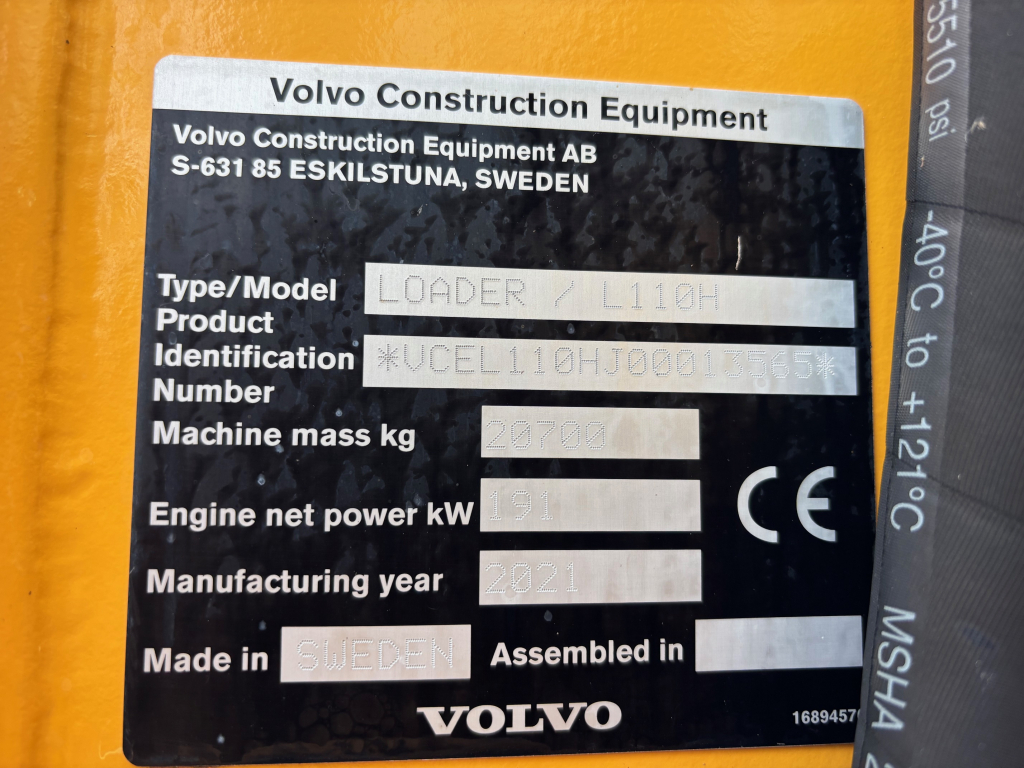 VOLVO L110H + GREITAS JUNGTIS + DU PAPILDOMI HIDRAULINĖS PAVAROS + BSS + CDC VAIRAVIMAS SVIRTU kuva 16