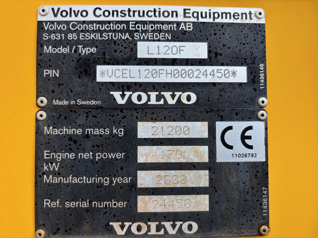 VOLVO L120F + PIKALIITIN + KAHDET LISÄHYDRAULIIKAT + BSS + EBERI + LOADMASTER VAAKA kuva 18
