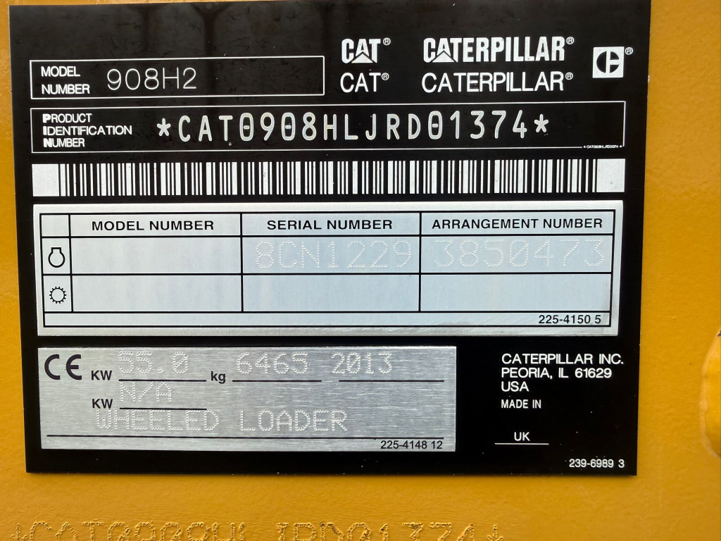 CATERPILLAR 908H2 + PIKALIITIN + LISÄHYDRAULIIKKA + 35KM/H + RASVARI + KAKSI KAUHAA + PIIKIT kuva 8
