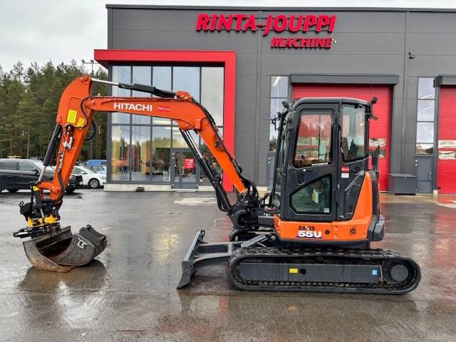 Hitachi ZX 55 U-6 / Engcon + плоскогубці, мастило, 3 відра