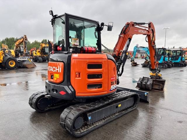 Hitachi ZX 55 U-6 / Engcon + Pliers, Grease, 3 Buckets kuva 6