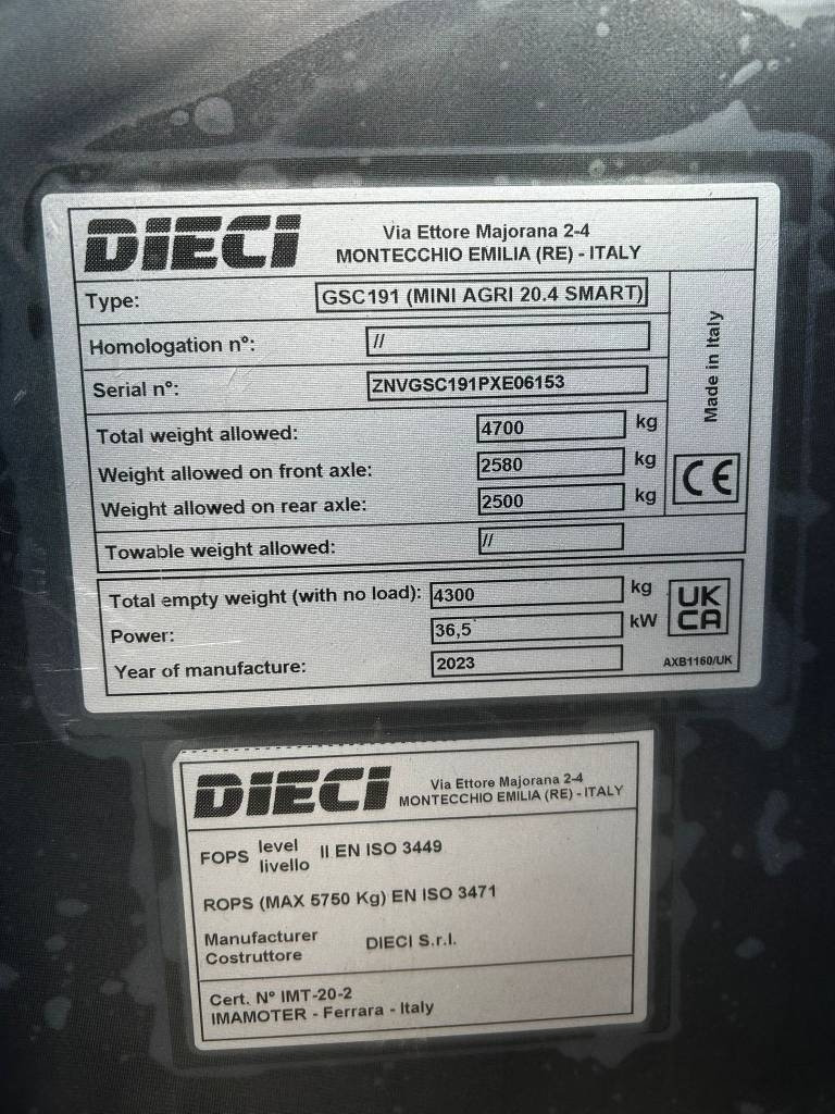 Dieci Mini Agri 20.4 Smart / Uusi nopeaan toimitukseen! kuva 11