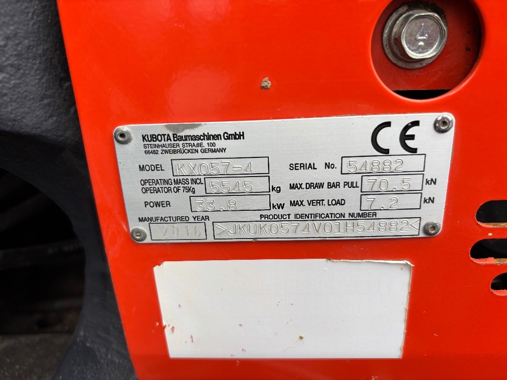Kubota KX 057-4 / Pyörittäjä, 3 Kauhaa, Rasvari kuva 8