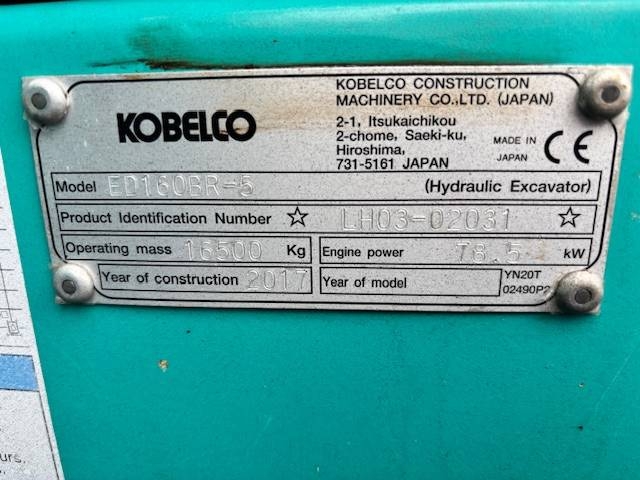 Kobelco SK 160 BR-5 / Sur une plateforme spéciale YM... kuva 24