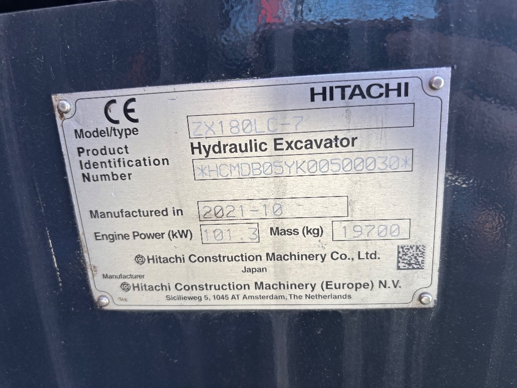 Hitachi ZX 180 LC / Engcon, Leica 3D, smyková lopata kuva 8